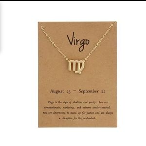 1pc Stainless Steel Pendant Necklace Virgo ♍️ new with tags
